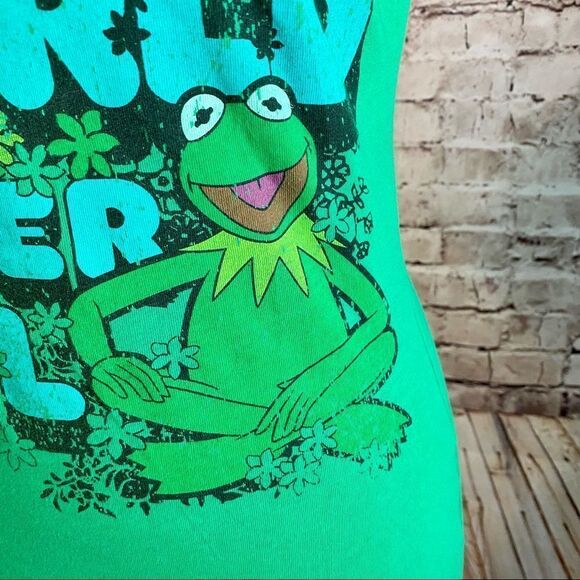 Muppets Green Kermit T-shirt Earth Day Graphic Tee Small - Picture 2 of 6